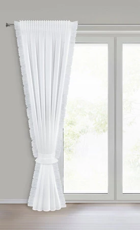 FIRANA GOTOWA KAREN NA TAŚMIE 140 X 270 CM BIAŁY