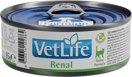 Farmina Vet Life Cat Renal - mokra karma dla kota - 85g - 