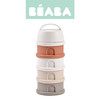 BEABA Pojemniki na mleko w proszku 4 komory cotton white/terracotta