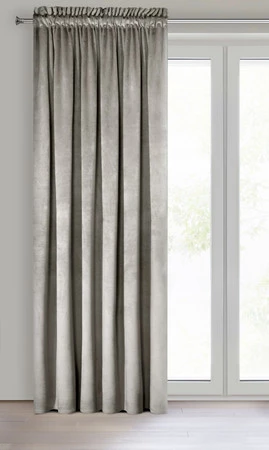 ZASŁONA GOTOWA PIERRE NA TAŚMIE 140 X 300 CM CIEMNOBEŻOWY