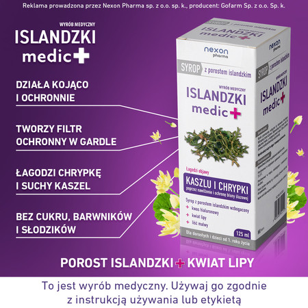 Nexon Islandzki Medic + Syrop 125ml
