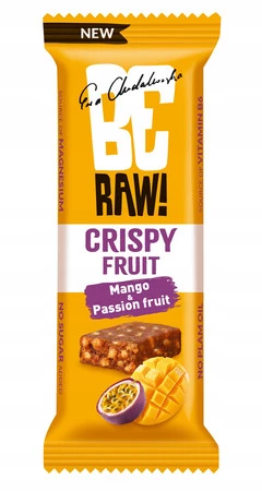 Be Raw! Baton owocowy mango i marakuja bez 40 g bez cukru