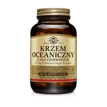 Solgar Krzem Oceaniczny wspiera utrzymanie zdrowych kości 50 kaps. vege