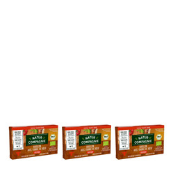 Zestaw: 3x BULION - KOSTKI WOŁOWE BEZ DODATKU CUKRÓW BIO (8 x 12 g) 96 g - NATUR COMPAGNIE