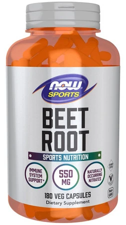 Now Foods Beet Root Burak (korzeń) na wsparcie energii 180 kaps. vege