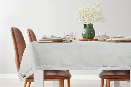 OBRUS EMILY 40 X 180 CM BIAŁY