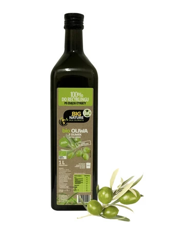 BIG NATURE Oliwa z oliwek extra virgin BIO tłoczony na zimno 1L