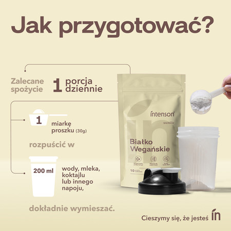 Intenson Białko Wegańskie o smaku waniliowym 300g