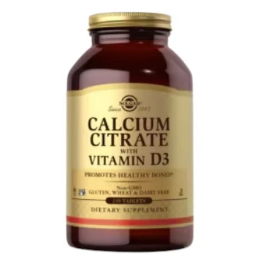SOLGAR Calcium Citrate with Vitamin D3 (120 tabl.)