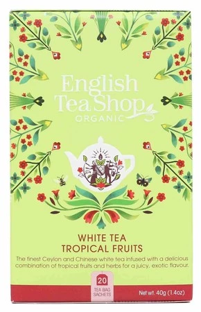 English Tea Shop Herbata biała Tropical Fruits 20 saszetek BIO