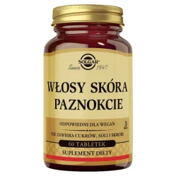 Solgar Włosy skóra paznokcie 60 tabl
