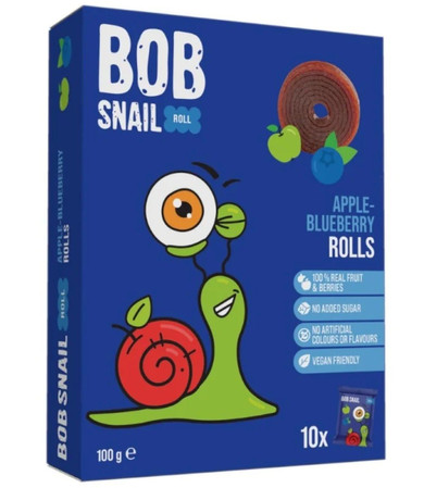 Bob Snail Przekąska jabłko - borówka 100g