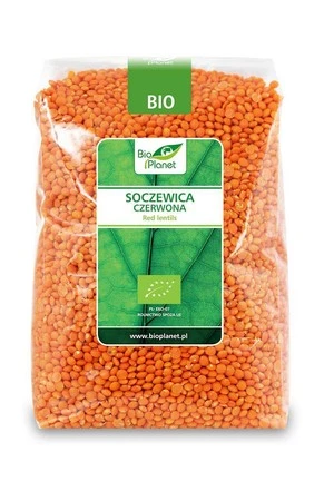 Bio Planet − Soczewica czerwona − 1 kg