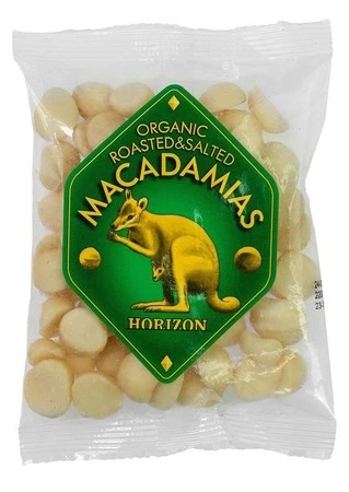 ORZECHY MACADAMIA PRAŻONE I SOLONE BIO 100 g - HORIZON