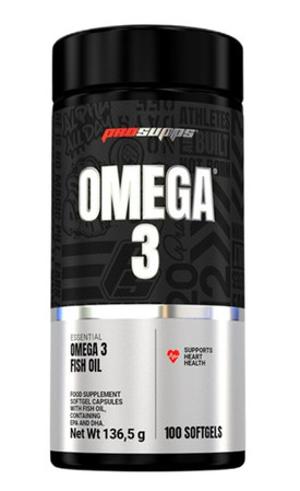 ProSupps Omega 3 kwasy tłuszczowe EPA i DHA na wsparcie serca, mózgu i codziennej kondycji 100 kaps.