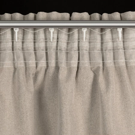 ZASŁONA GOTOWA SUZAN NA TAŚMIE 135 X 270 CM CIEMNOBEŻOWY