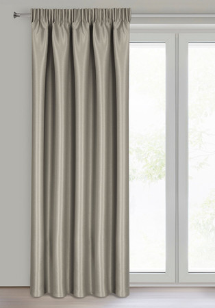 Zasłona gotowa Selina na Taśmie 140 x 270 cm, Ciemnobeżowy