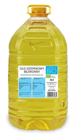 OLEJ RZEPAKOWY DO GOTOWANIA I SMAŻENIA BIO 10 L - HORECA