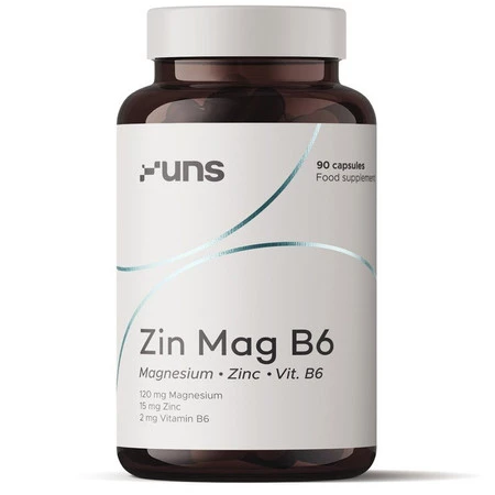 UNS Zin Mag B6 magnez i cynk i witamina B6 - 90 kaps.
