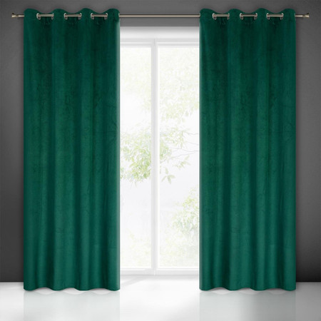 ZASŁONA GOTOWA LILI 140 X 250 CM CIEMNOZIELONY