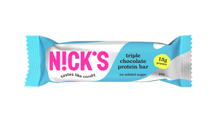 Zestaw 6x N!CK'S Nicks Triple Chocolate Protein Bar Baton proteinowy bez cukru 50g