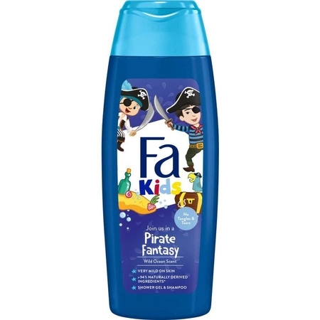 Kids Pirate Fantasy żel pod prysznic i szampon do włosów dla chłopców o świeżym zapachu dzikiego oceanu 250ml