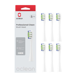 OCLEAN KOŃCÓWKI Professional Clean 6szt. BIAŁY P1C1 W06