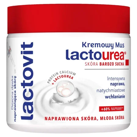  Lactovit lactourea mousse crema  intensywnie nawilżający mus do ciała 400ml