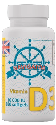 Navigator Vitamin D3 10000 IU 180 kaps.