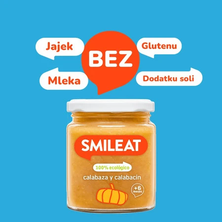 Smileat, BIO Słoiczek z dynią i cukinią 6m+, 230 g