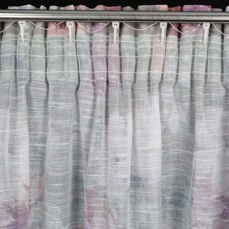 ZASŁONA GOTOWA SHERRY NA TAŚMIE 140 X 300 CM SREBRNY