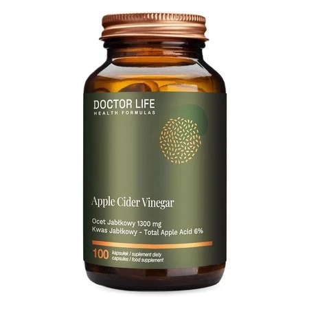 Apple Cider Vinegar Ocet Jabłkowy 1300mg suplement diety 100 kapsułek