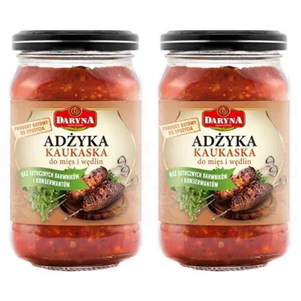 Zestaw 2x Daryna − Adżyka po kaukasku do mięs i wędlin − 212 g - Nabea.pl