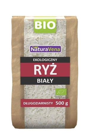 RYŻ BIAŁY DŁUGOZIARNISTY BIO 500 g - NATURAVENA