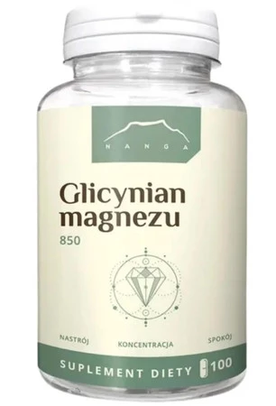 Nanga Glicynian magnezu chelat 850 mg 100 kaps.