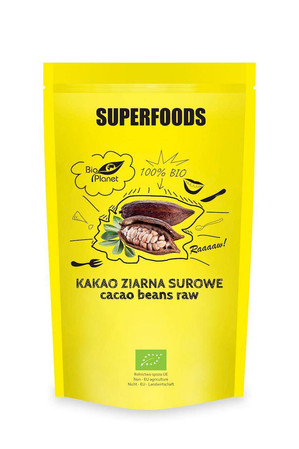 KAKAO ZIARNA SUROWE BIO 200 g - BIO PLANET