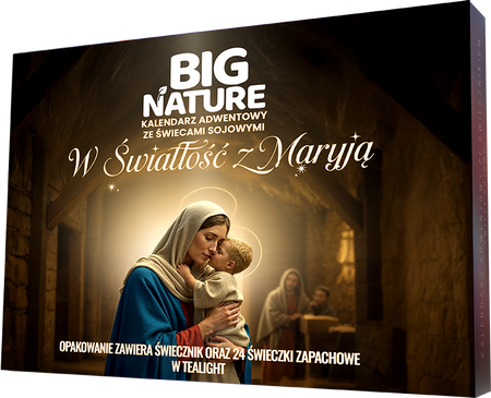 Big nature Kalendarz Adwentowy ze świeczkami W Światłość z Maryją 240g