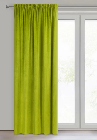 ZASŁONA GOTOWA PIERRE NA TAŚMIE 140 X 300 CM OLIWKOWY