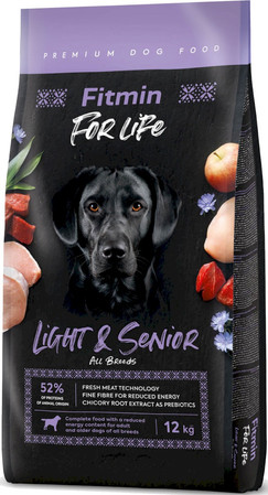 Fitmin Dog For Life Light Senior sucha karma dla psa 12kg