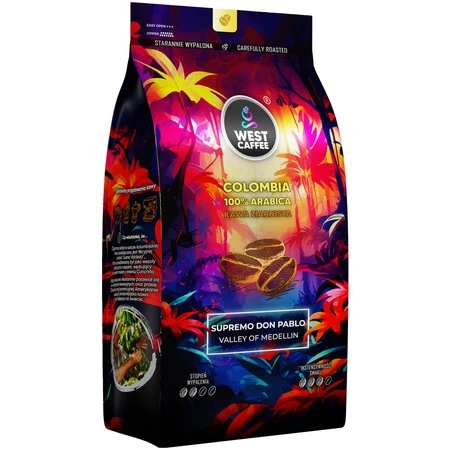 West Caffee Kawa ziarnista Colombia Supremo don Pablo 1kg