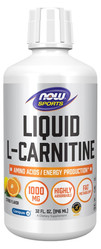 NOW FOODS L-Carnitine Liquid 1000 mg Citrus - L-Karnityna 1000 mg na wsparcie utraty wagi 946 ml smak cytrusowy