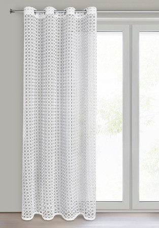 FIRANA GOTOWA CARMEN 140 X 250 CM BIAŁY
