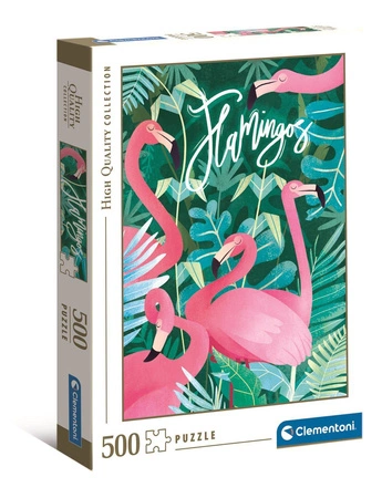 Puzzle 500 HQ Fantastyczne zwierzęta flamingi 35101 -