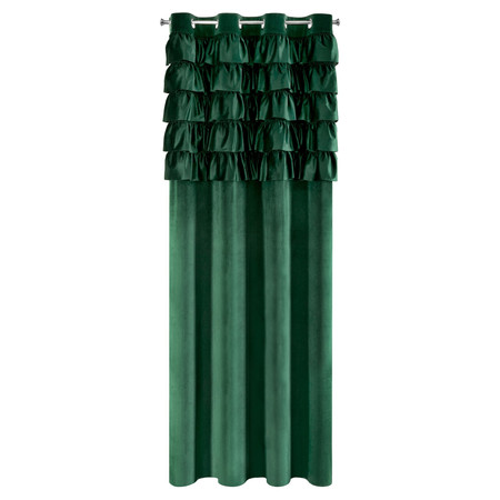 ZASŁONA GOTOWA AURA 140 X 250 CM CIEMNOZIELONY