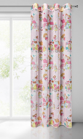 ZASŁONA GOTOWA POLLY 140 X 250 CM RÓŻOWY