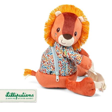 Lilliputiens Miękki plecak przytulanka Lew Jack