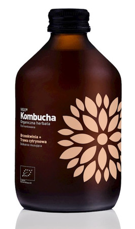 Kombucha Brzoskwinia + Trawa Cytrynowa BIO 330 ml