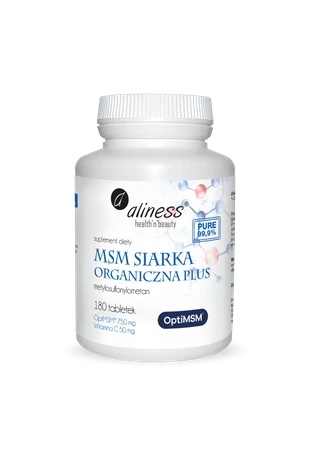 Aliness OptiMSM® siarka Organiczna PLUS x 180 tabl.