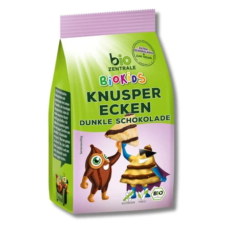 BIO ZENTRALE (BIOKIDS) CHRUPKI KUKURYDZIANE PIRAMIDKI Z GORZKĄ CZEKOLADĄ BEZGLUTENOWE DLA DZIECI BIO 60 g 