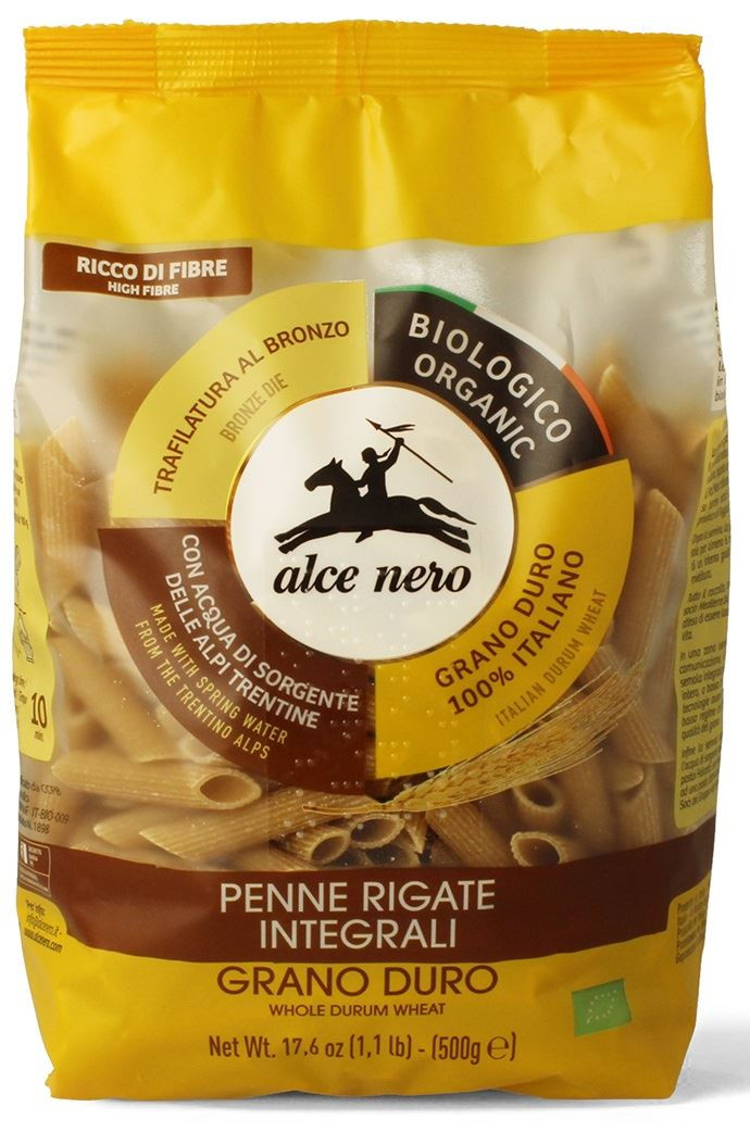 Alce Nero − Makaron semolinowy penne BIO − 500 g - Nabea.pl